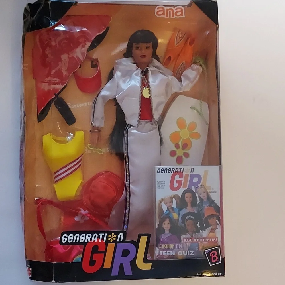 Vintage Barbie Generation Girl Ana Sports Doll Collectible Mattel Doll Y2K